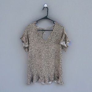 Small cheetah print blouse/dress